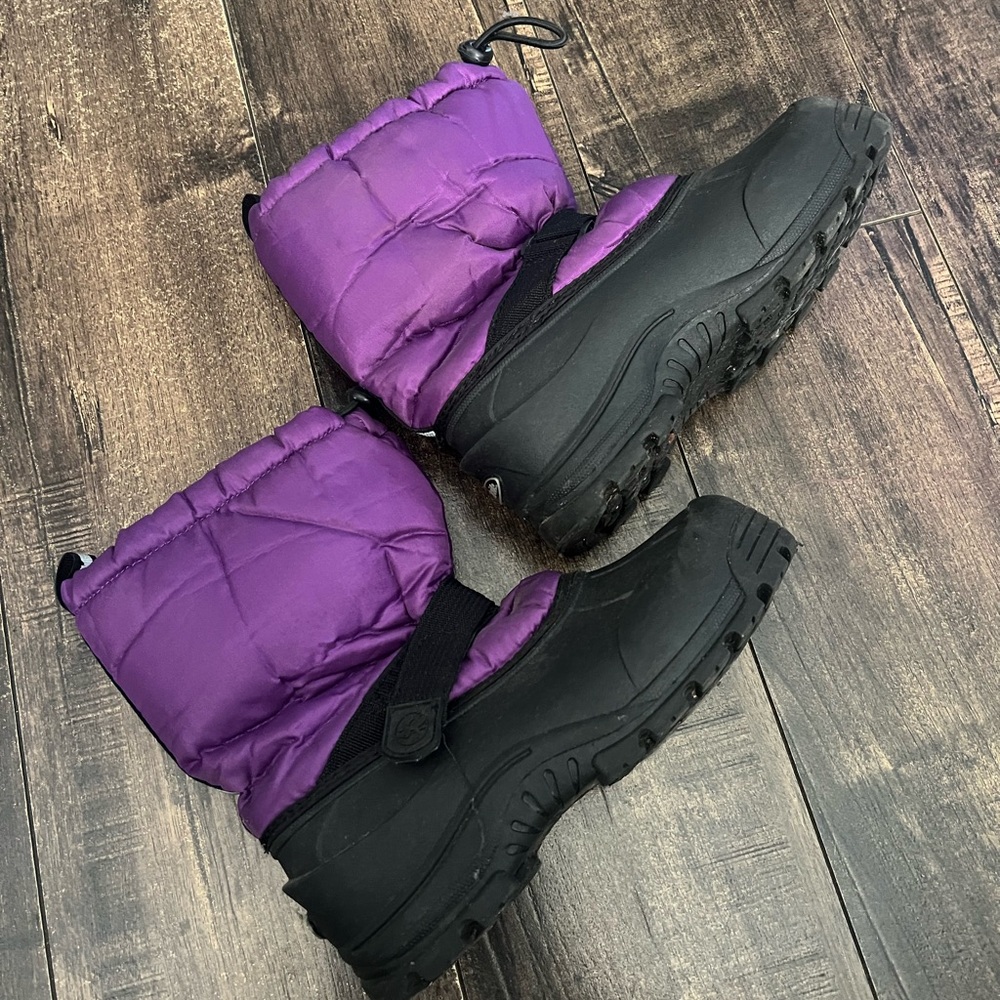 Purple and Black Winter Boots